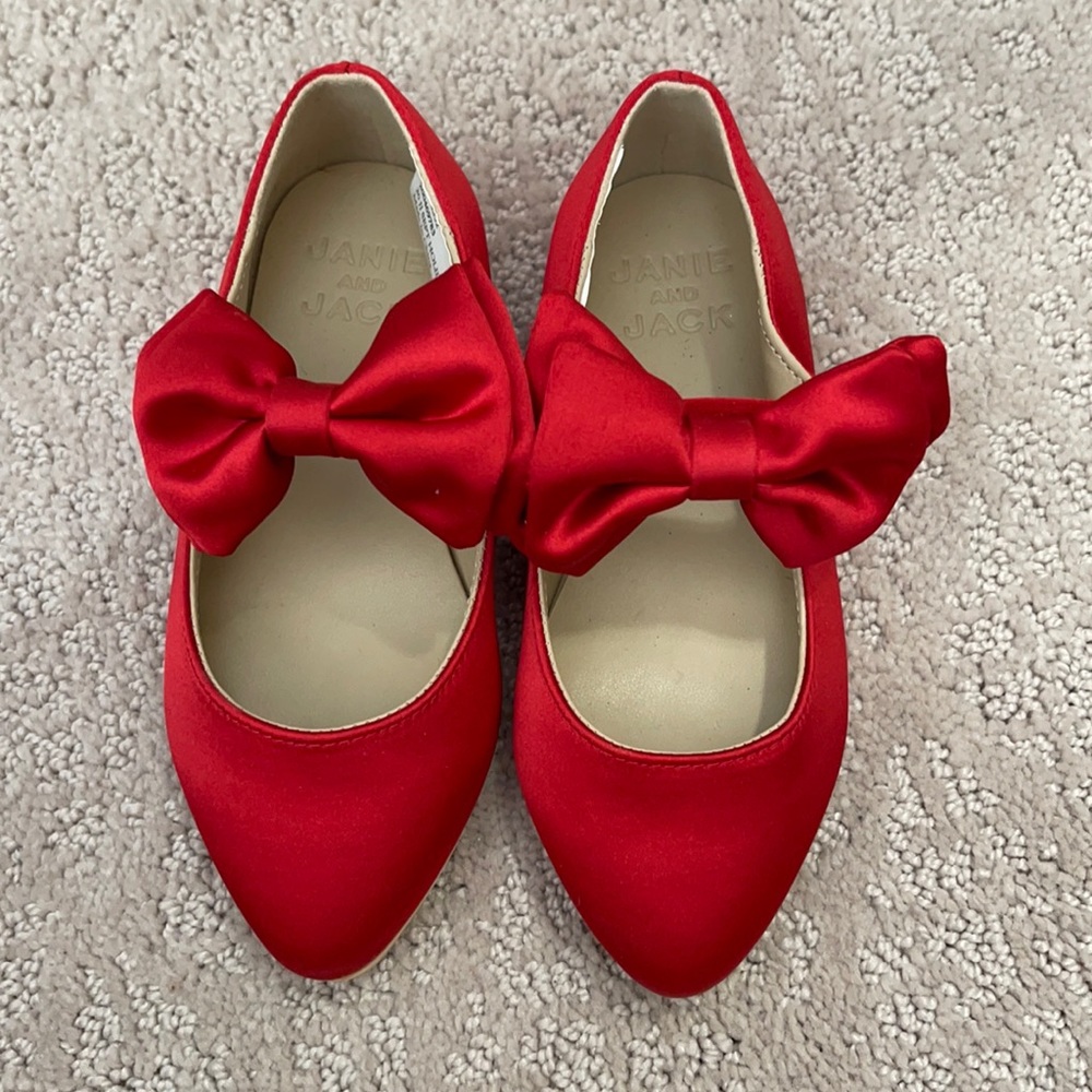 Janie and jack red toddler shoes size 7